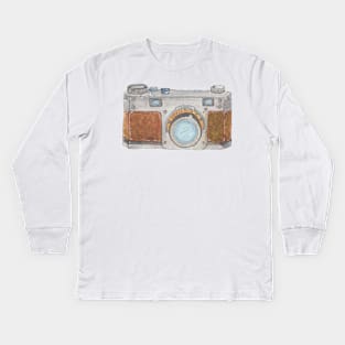 Retro Camera Kids Long Sleeve T-Shirt